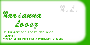 marianna loosz business card